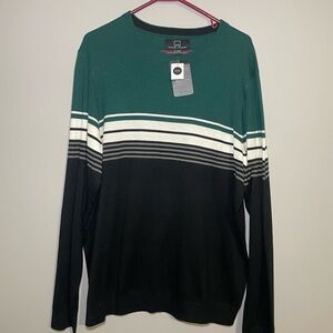 Michael Strahan Green and Black Sweater XXL BNWT